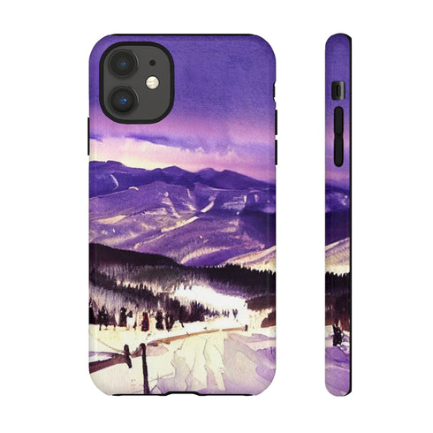 Vail Colorado at Christmas - Impact Resistant Phone Case iPhone 11 Glossy